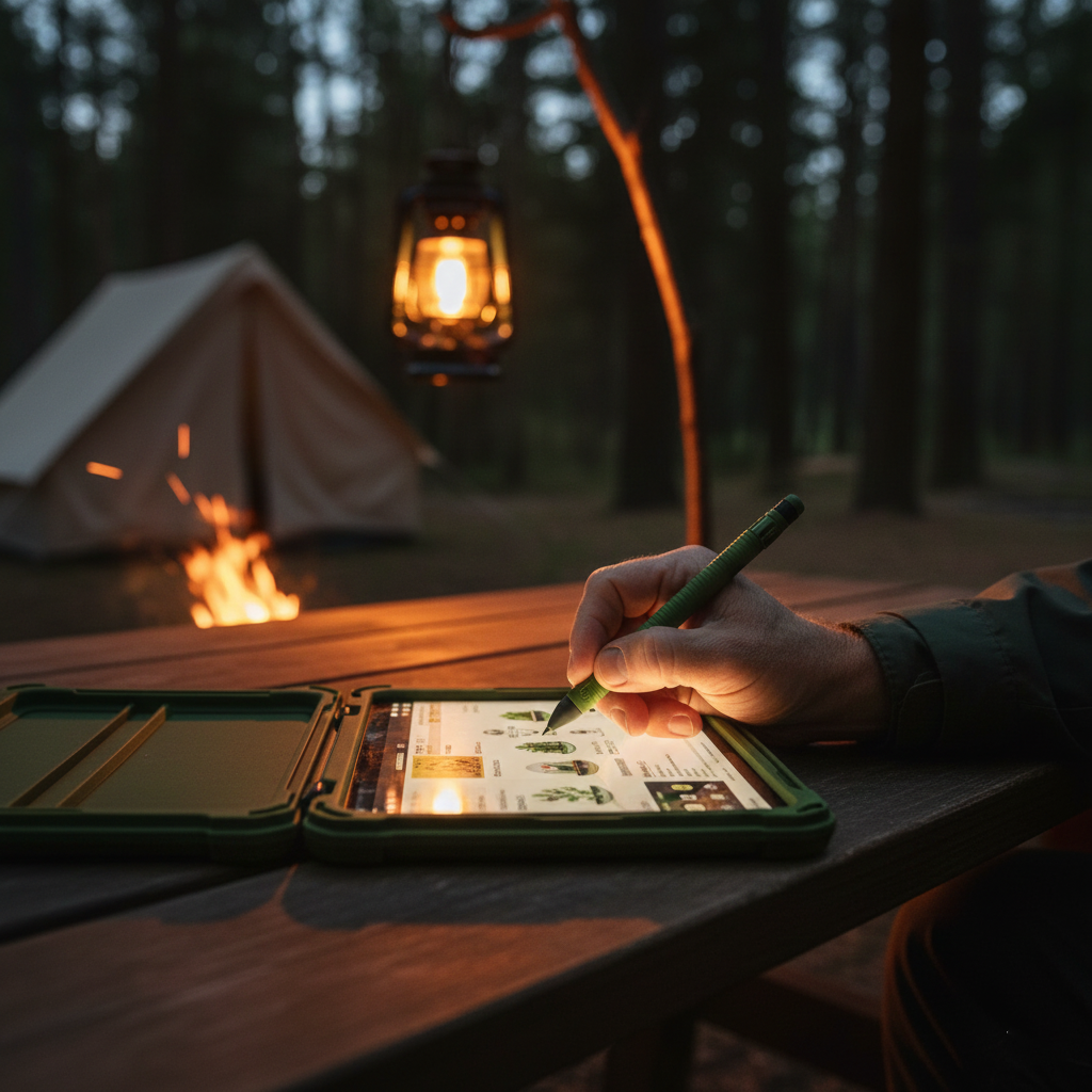 Camping Trip Digital Field Notes