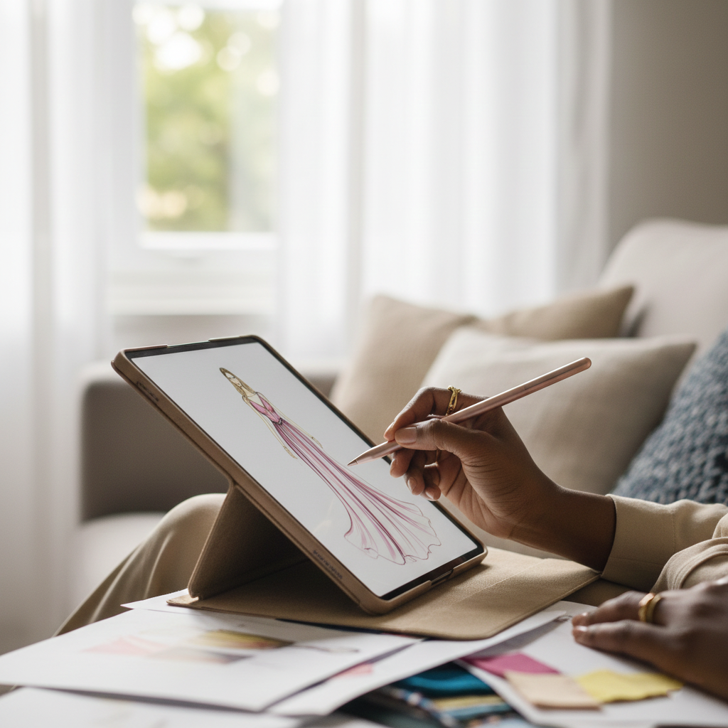 Living Room Fashion Design Sketching